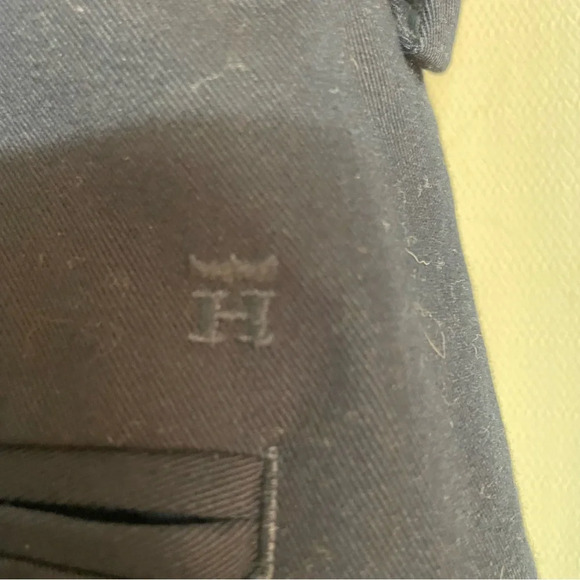 Haggar men’s navy dress pants pleated front size 40x32 100% cotton - Picture 6 of 6